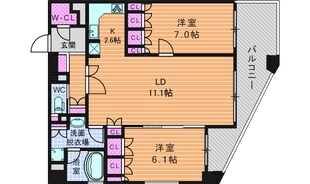 リーガル梅田ＥＡＳＴの物件間取画像